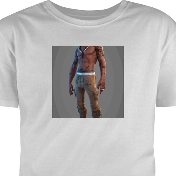 T-shirt för Vuxen | Klassisk Vuxen-T-shirt Fortnite grå XXL