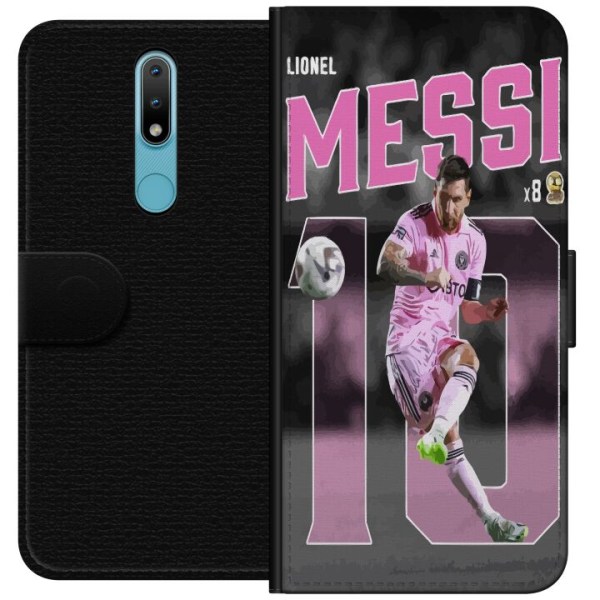 Nokia 2.4 Lompakkokotelo Lionel Messi