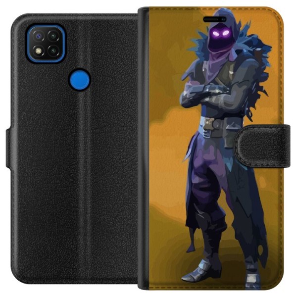 Xiaomi Redmi 9C Lommeboketui Fortnite - Raven