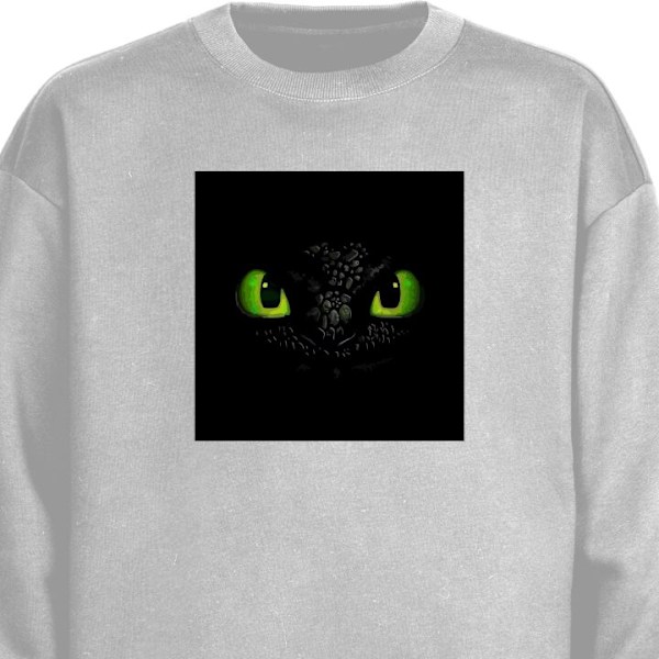 Sweatshirt for Barn | Myk og Klassisk Collegegenser Draketreneren grå one size