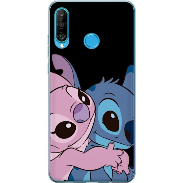 Huawei P30 lite Gennemsigtig cover Lilo & Stitch