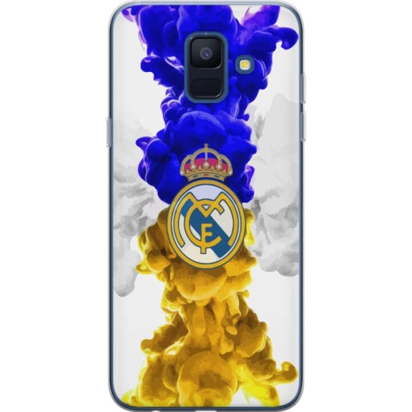 Samsung Galaxy A6 (2018) Genomskinligt Skal Real Madrid Färge