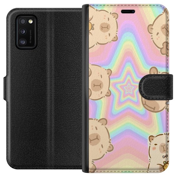 Samsung Galaxy A41 Tegnebogsetui Kawaii Capybara Galaxy Sød Anime Dyr Rummotiv Kawaii Trend Gave TikTok Design