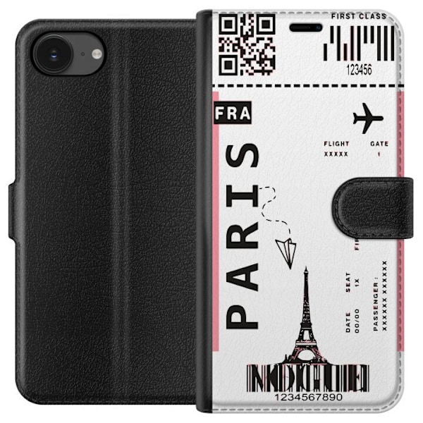 Apple iPhone 16e Lommeboketui Flybillett til Paris