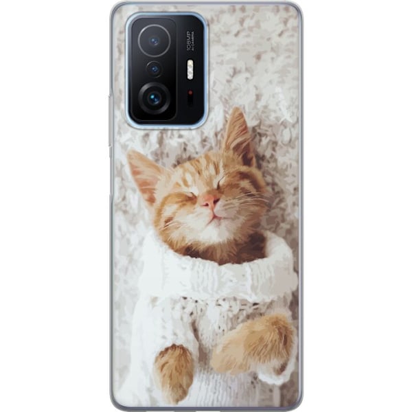 Xiaomi 11T Pro Läpinäkyvä kuori Kissa
