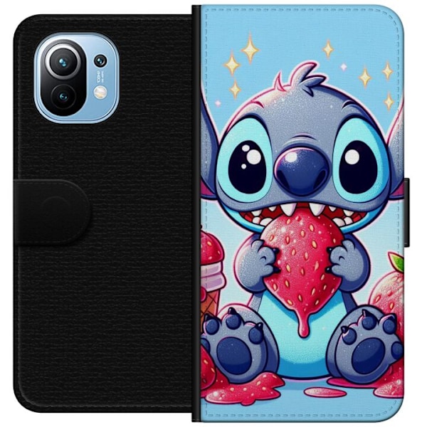 Xiaomi Mi 11 Lompakkokotelo Strawberry Stitch