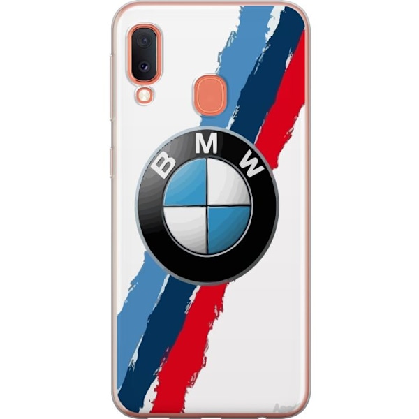 Samsung Galaxy A20e Läpinäkyvä kuori BMW Raidat