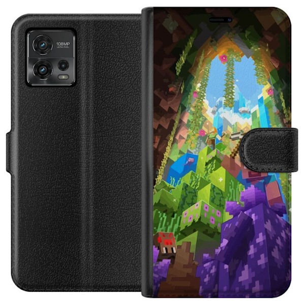 Motorola Moto G72 Lompakkokotelo Minecraft