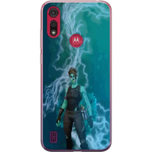 Motorola Moto E6s (2020) Gennemsigtig cover Fortnite - Ghoul T
