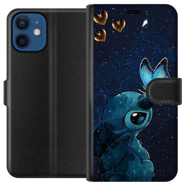 Yhteensopiva Lompakkokotelo Apple iPhone 12 Stitch perhonen
