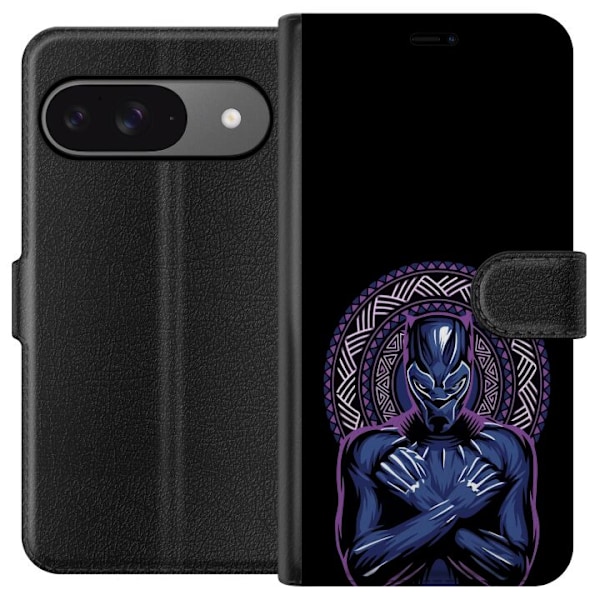 Google Pixel 9 Pro Tegnebogsetui Black Panther: Wakanda Foreve