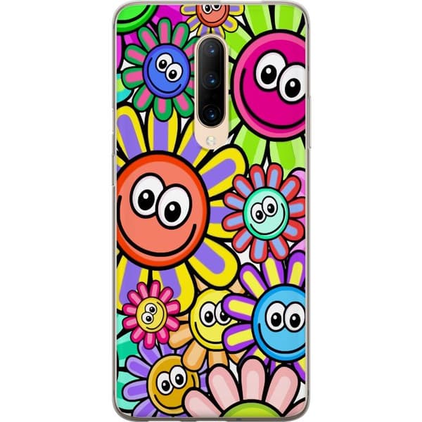 Kompatibelt Mobildeksel til OnePlus 7 Pro Gladblomster