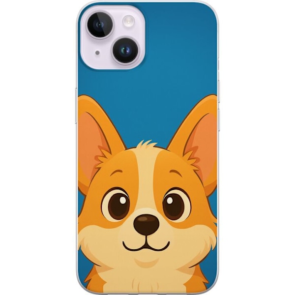 Apple iPhone 14 Plus Läpinäkyvä kuori Hello Corgi