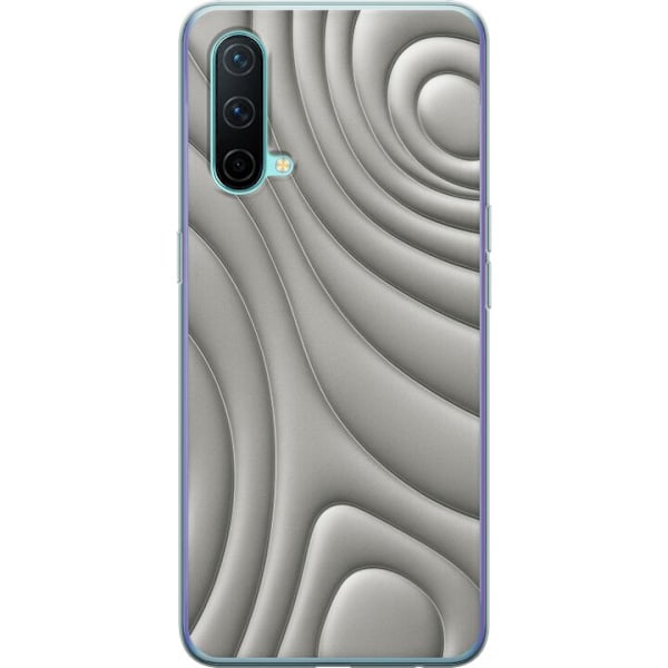 OnePlus Nord CE 5G Genomskinligt Skal Silver Waves