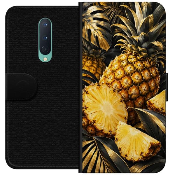Kompatibelt Plånboksfodral till OnePlus 8 Guldananas guld