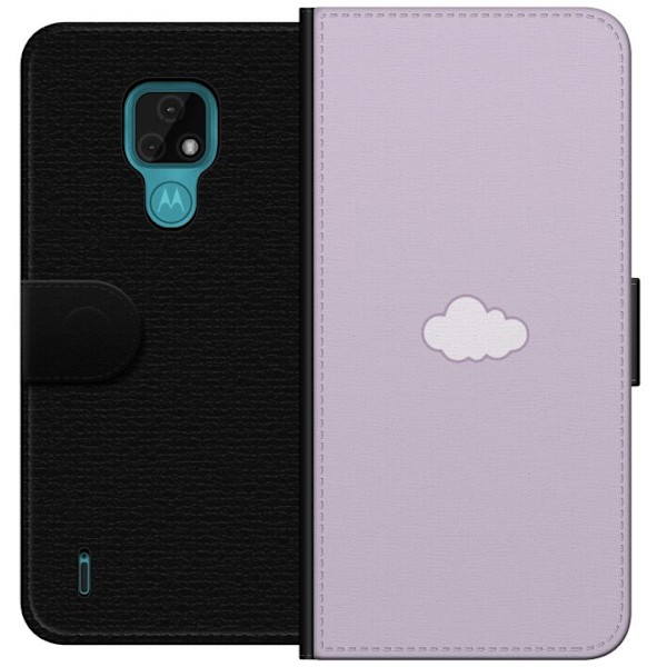 Motorola Moto E7 Tegnebogsetui Lilla Sky - minimalistisk sky p
