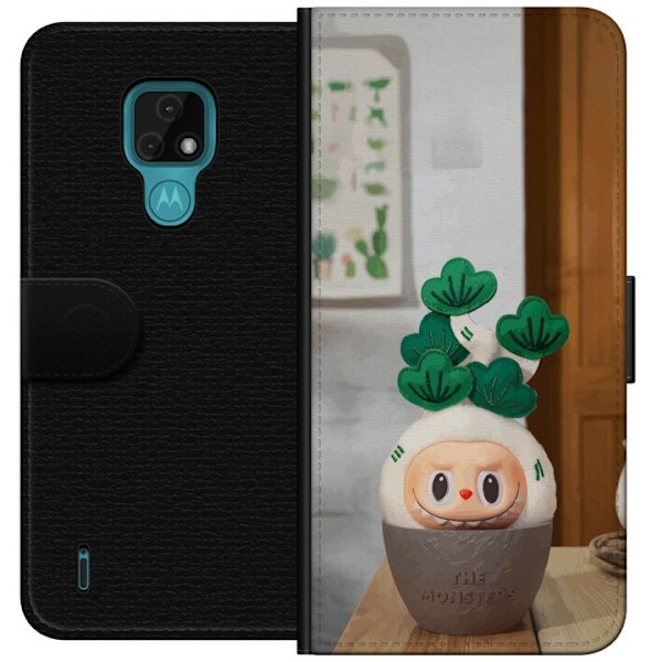 Motorola Moto E7 Tegnebogsetui MONSTRENE Uduelige Planter