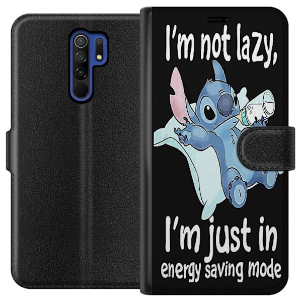 Xiaomi Redmi 9 Lompakkokotelo Kutoa Teksti