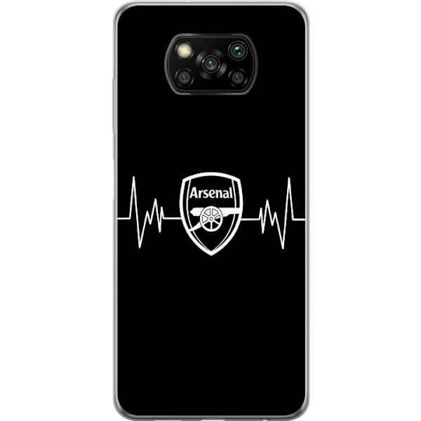 Xiaomi Poco X3 NFC Genomskinligt Skal Arsenal