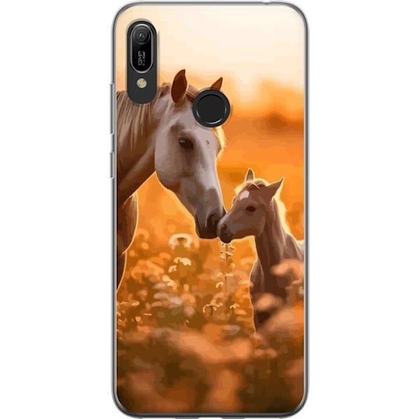 Huawei Y6 (2019) Läpinäkyvä kuori Hevoset