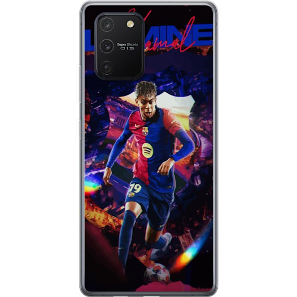 Samsung Galaxy S10 Lite Genomskinligt Skal Yamal Rising Talent FC Barcelona Spelare Ung Fotbollsstjärna Populärt Motiv Sport Spanien Talent