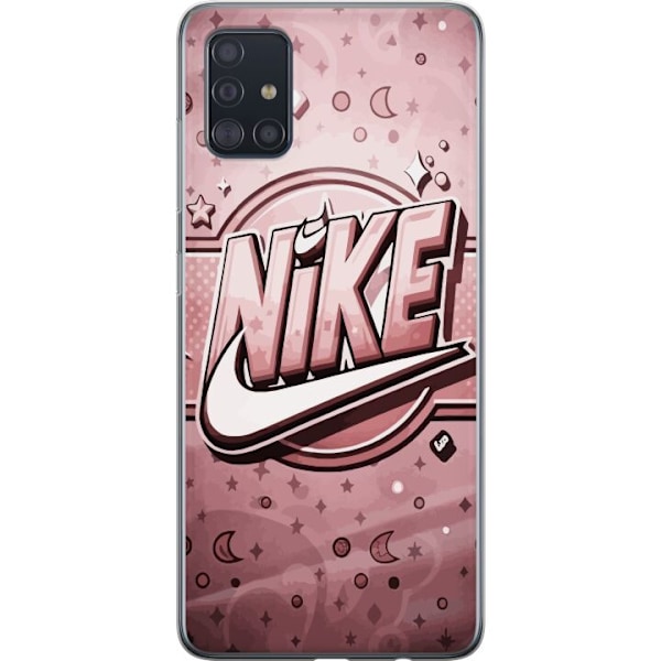 Samsung Galaxy A51 Gennemsigtig cover Nike Lyserød