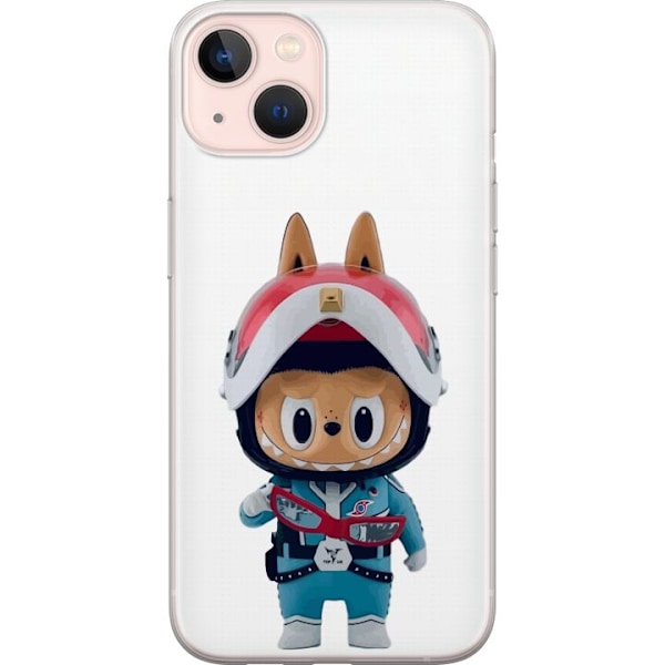 Apple iPhone 13 mini Läpinäkyvä kuori How2work Labubu hirviöt x Ultraman Blue -hahmo