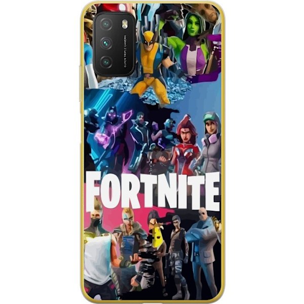 Xiaomi Poco M3  Läpinäkyvä kuori Fortnite