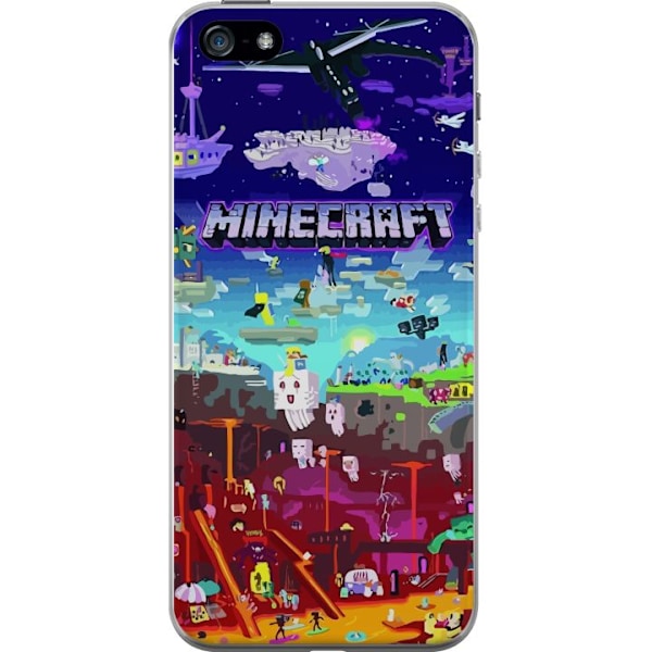 Kompatibelt Mobildeksel til Apple iPhone 5 MineCraft