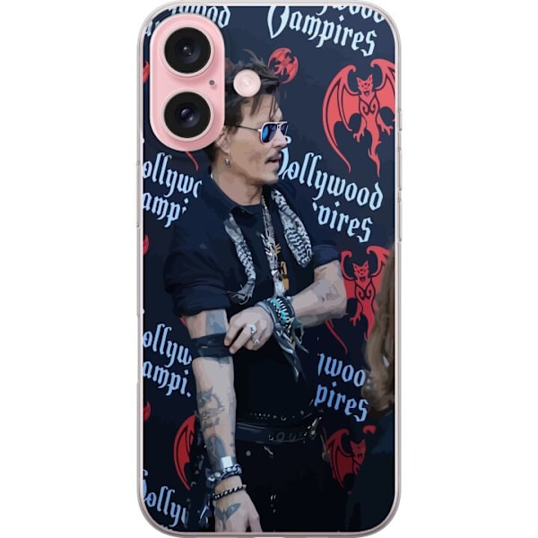 Apple iPhone 16 Läpinäkyvä kuori Johnny Depp