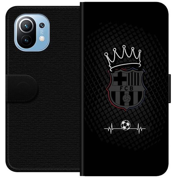 Xiaomi Mi 11 Lompakkokotelo FC Barcelona Emblem Jalkapalloaihe Sininen Punainen Seuramerkki Katalonia La Liga Fanit Suosittu Ikoninen