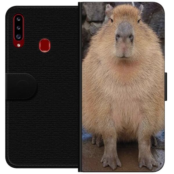 Yhteensopiva Lompakkokotelo Samsung Galaxy A20s Capybara