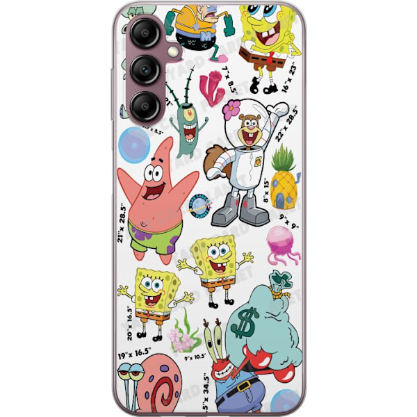 Samsung Galaxy A14 5G Läpinäkyvä kuori SpongeBob SquarePant