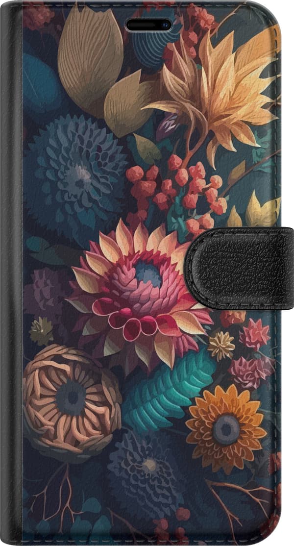Kompatibel Tegnebogsetui til Apple iPhone 11 Blommor