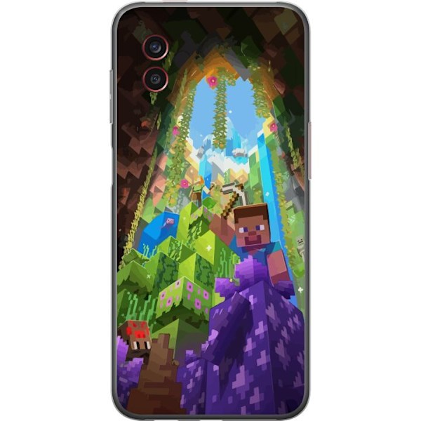 Samsung Galaxy Xcover6 Pro Genomskinligt Skal Minecraft