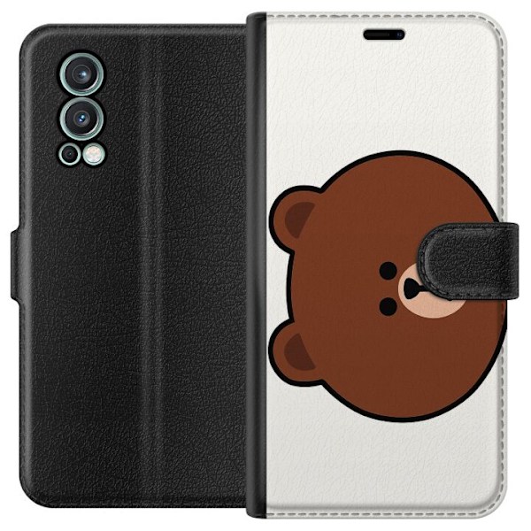 OnePlus Nord 2 5G Plånboksfodral line friends brown