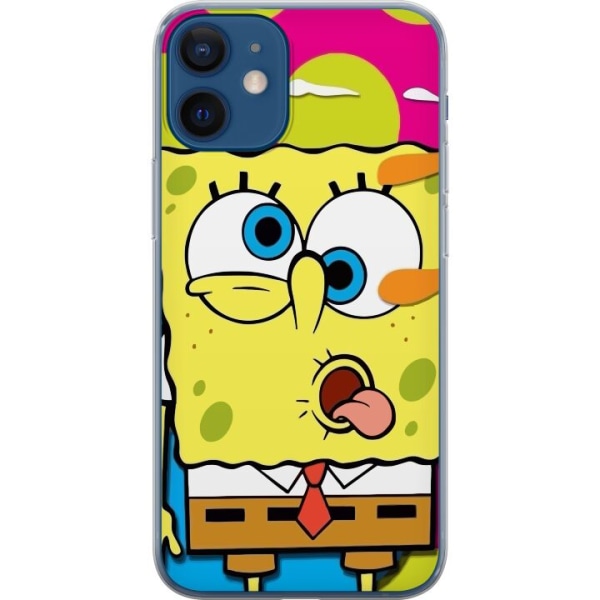 Apple iPhone 12 mini Gjennomsiktig deksel SpongeBob SquarePant
