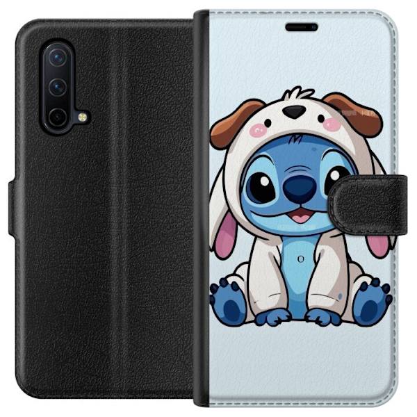 OnePlus Nord CE 5G Lompakkokotelo Stitch Koirapuku Lilo & Stitch Disney Hauska Design Sininen Avaruusolento Sarjakuva Hahmo Suosittu Lapsille Suosittu