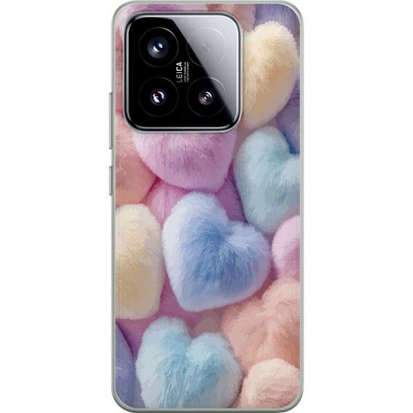 Xiaomi 15 Genomskinligt Skal Hjärtan Kärlek Grafisk Design Romantiskt Motiv Populärt Symbol Grafiskt Mönster Dekoration