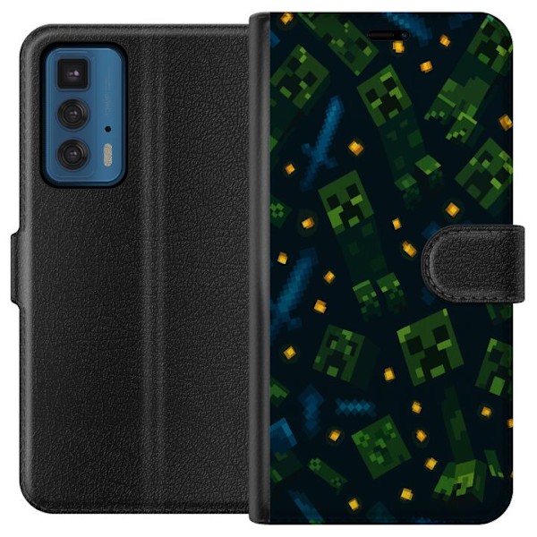 Motorola Edge 20 Pro Lompakkokotelo Minecraft Dungeons Mob