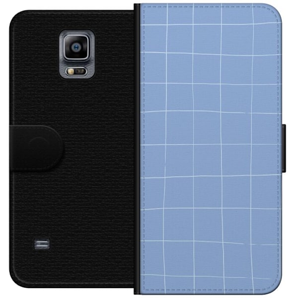 Samsung Galaxy Note 4 Lompakkokotelo Sininen verkko