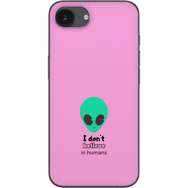 Kompatibelt Mobilskal till Apple iPhone 16e Jag tror inte på människor rosa