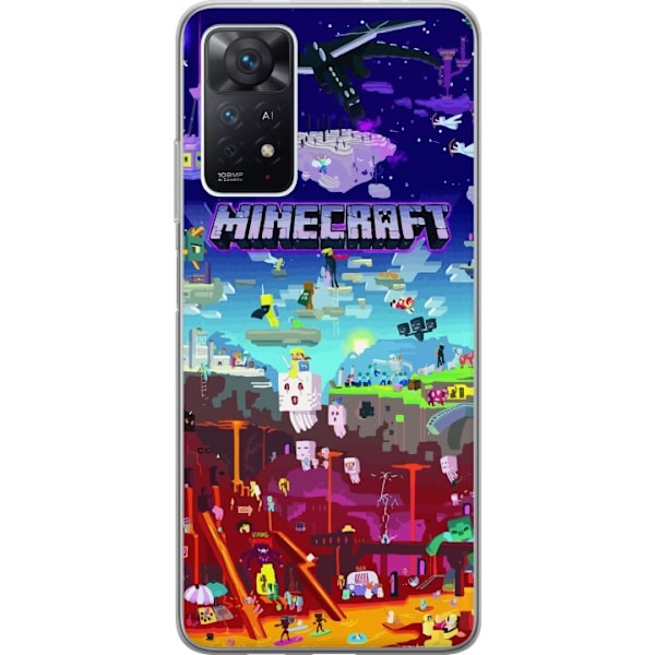 Xiaomi Redmi Note 11 Pro 5G Gjennomsiktig deksel Minecraft