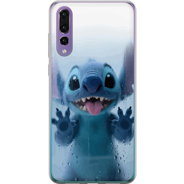 Huawei P20 Pro Genomskinligt Skal Stitch Window View – Stitch vid ett fönster i söt stil