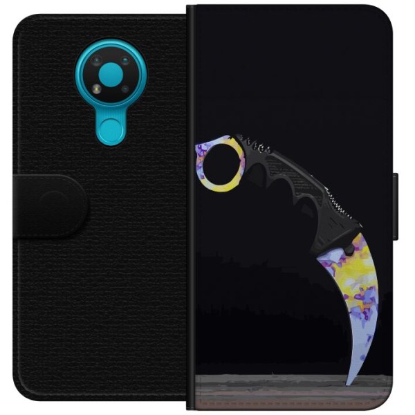 Nokia 3.4 Lompakkokotelo Karambit / Butterfly / M9 Bayonet: Sm