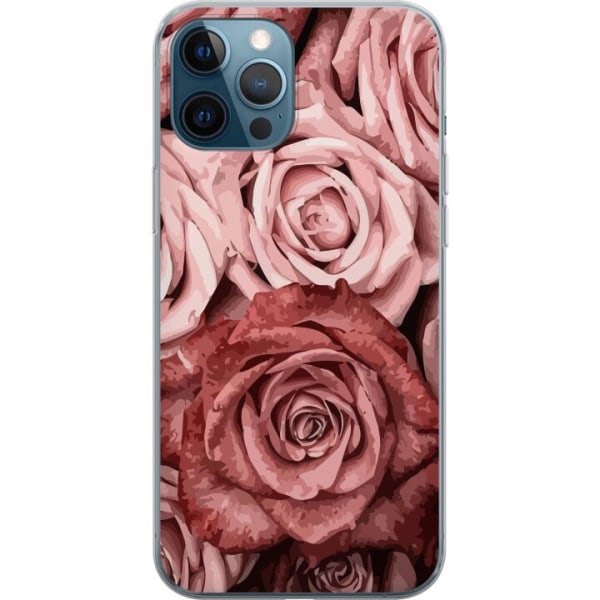 Apple iPhone 12 Pro Läpinäkyvä kuori Ruusut