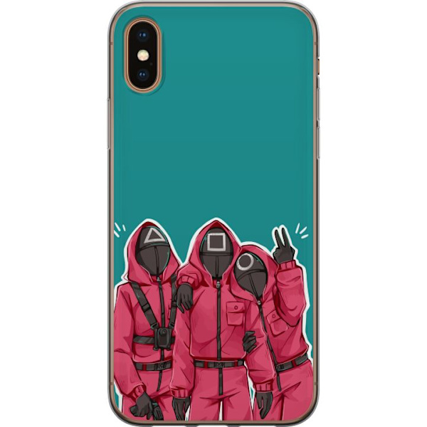 Apple iPhone XS Läpinäkyvä kuori Squid Game Hahmot Graafinen Suunnittelu Sarjakuvasarjan Hahmot Suosittu TV-Teema Aasialainen Tyyli Jännittävä T