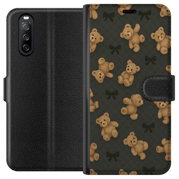 Sony Xperia 10 III Tegnebogsetui Teddy Knus
