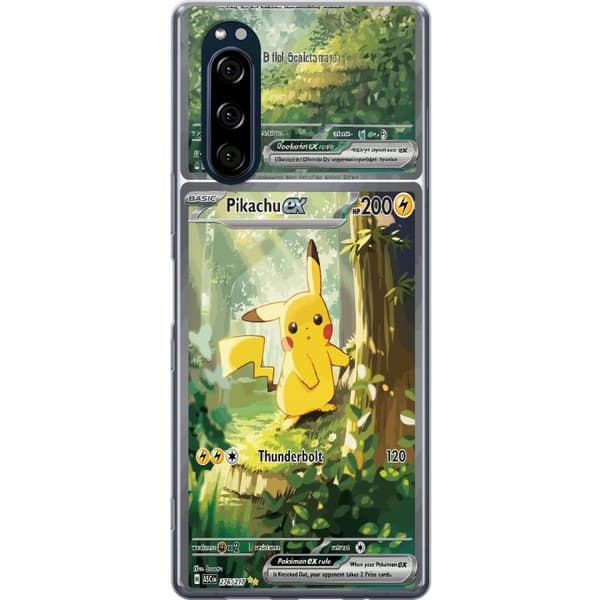 Kompatibelt Mobildeksel til Sony Xperia 5 Pikachu grønn