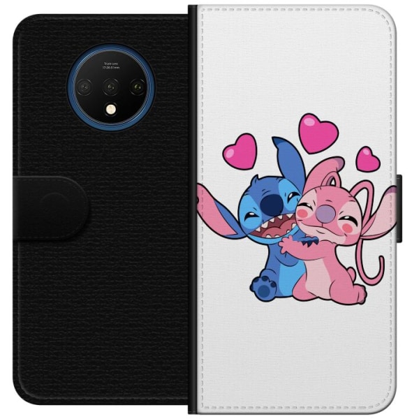 OnePlus 7T Tegnebogsetui Lilo & Stitch